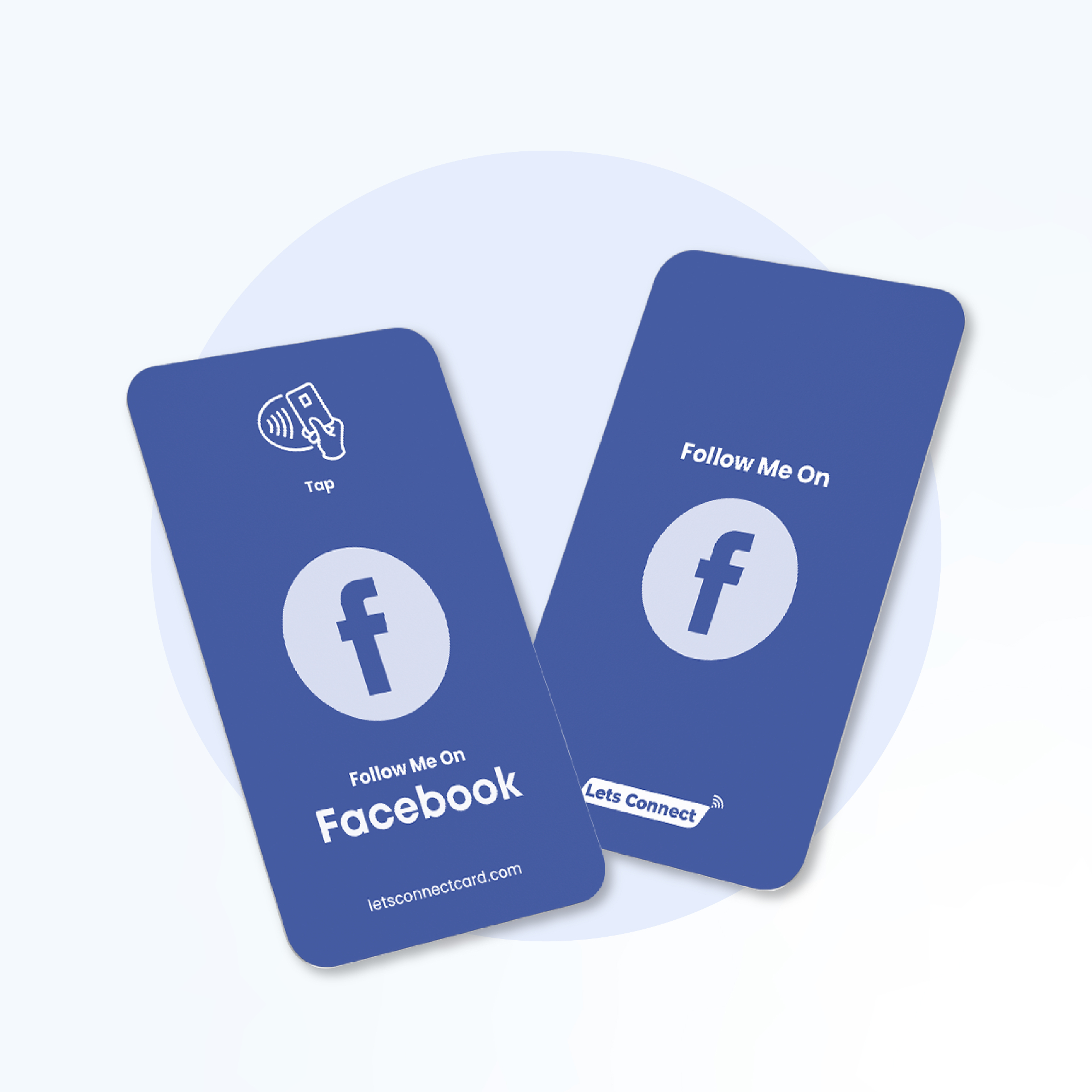 Minimal Facebook NFC card design