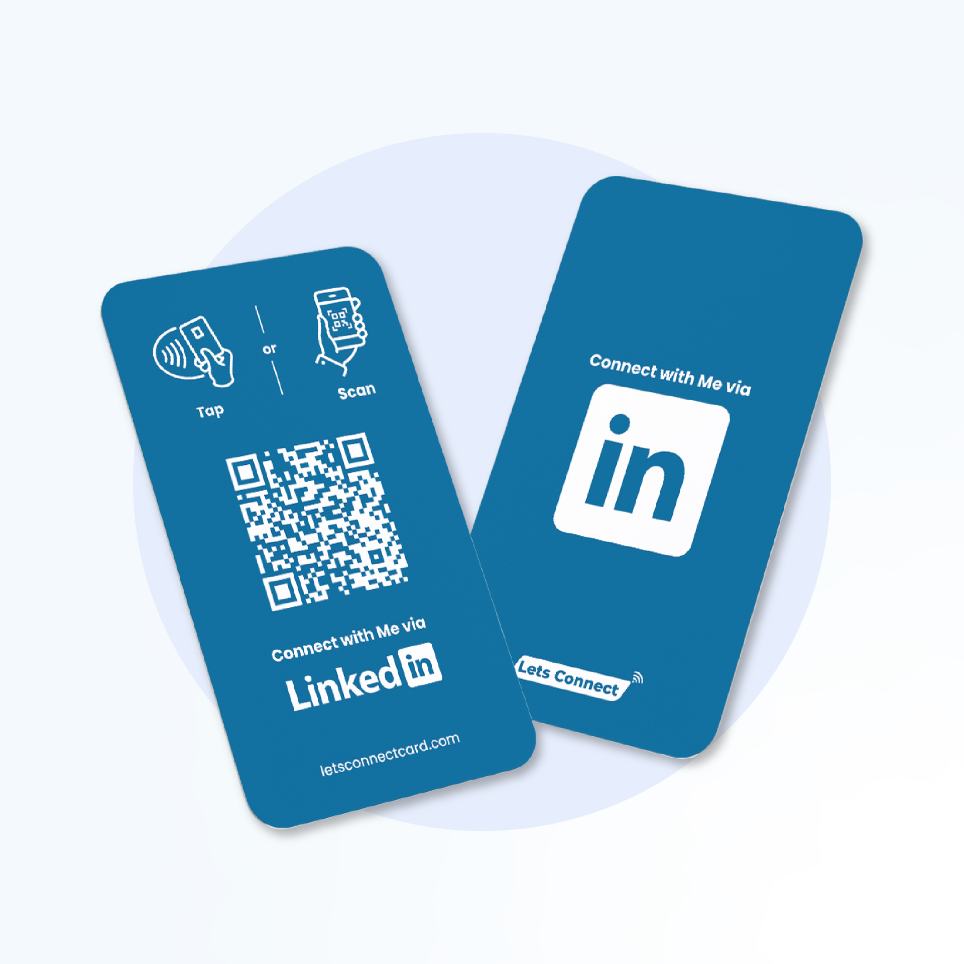 LinkedIn Business Card with NFC & QR Code — LinkedIn NFC business card — tap to open your LinkedIn profile