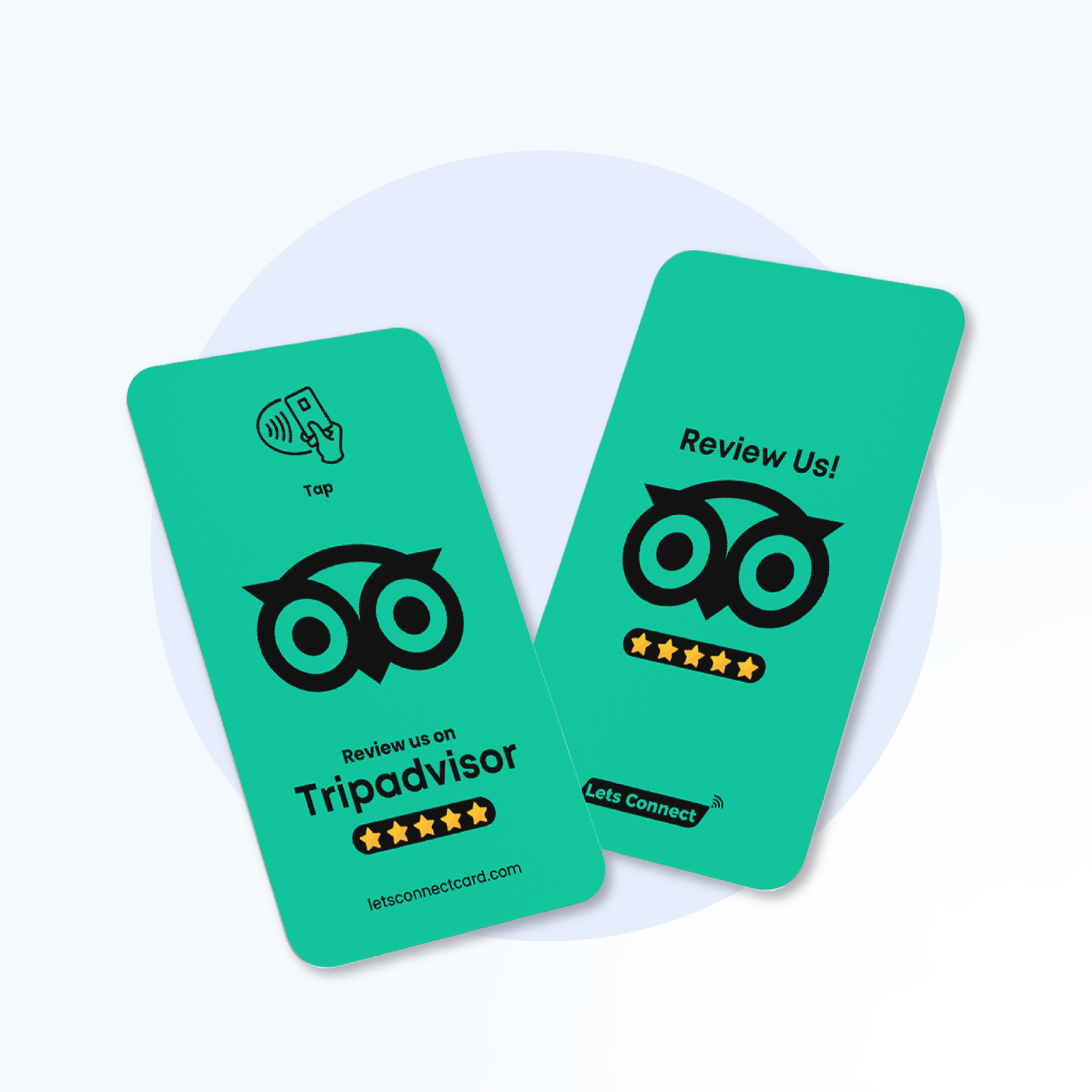 Minimal TripAdvisor Review NFC card